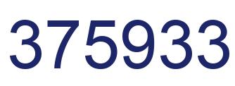 Número 375933 imagen azul