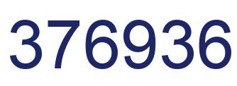 Number 376936 blue image