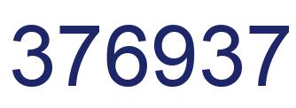 Number 376937 blue image