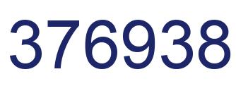 Number 376938 blue image