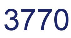 Number 3770 blue image