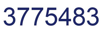 Number 3775483 blue image