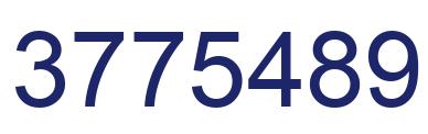 Number 3775489 blue image