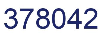 Number 378042 blue image