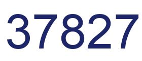 Number 37827 blue image