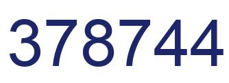 Número 378744 imagen azul