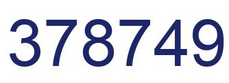 Número 378749 imagen azul