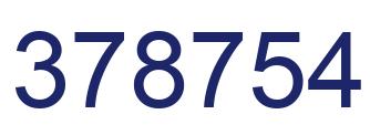 Número 378754 imagen azul
