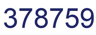 Número 378759 imagen azul