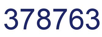 Número 378763 imagen azul