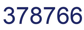 Número 378766 imagen azul