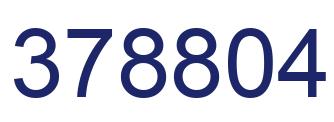 Number 378804 blue image