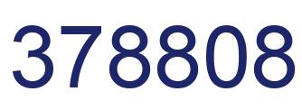 Number 378808 blue image