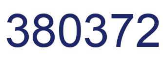 Number 380372 blue image