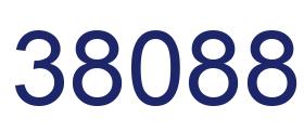 Número 38088 imagen azul