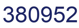 Number 380952 blue image