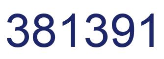 Número 381391 imagen azul