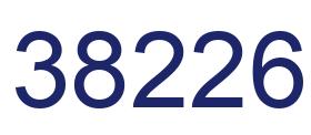 Number 38226 blue image