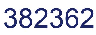 Number 382362 blue image