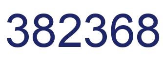 Number 382368 blue image