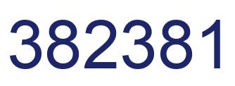 Number 382381 blue image