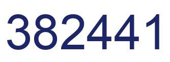 Number 382441 blue image