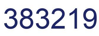 Number 383219 blue image