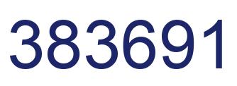 Number 383691 blue image