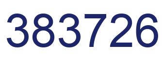 Number 383726 blue image