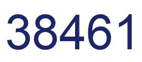 Número 38461 imagen azul