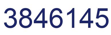 Number 3846145 blue image
