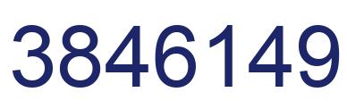 Number 3846149 blue image