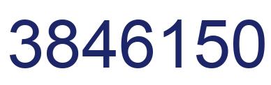 Number 3846150 blue image