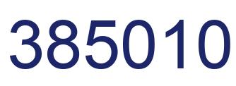 Number 385010 blue image
