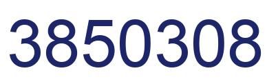 Number 3850308 blue image