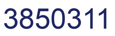 Number 3850311 blue image