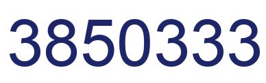Number 3850333 blue image