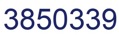 Number 3850339 blue image