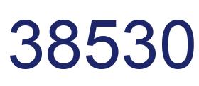 Número 38530 imagen azul