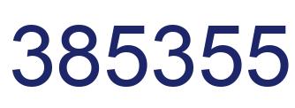 Number 385355 blue image