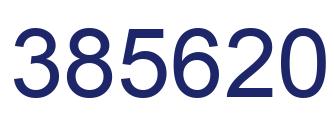 Number 385620 blue image
