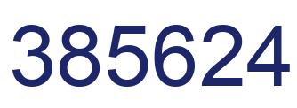 Number 385624 blue image