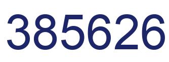 Number 385626 blue image
