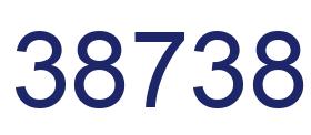 Número 38738 imagen azul
