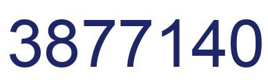 Number 3877140 blue image