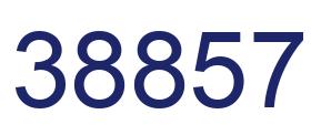 Número 38857 imagen azul