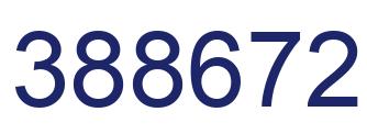 Number 388672 blue image