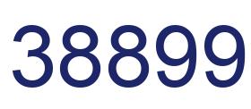 Número 38899 imagen azul