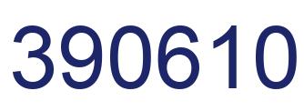 Number 390610 blue image