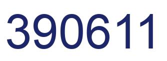 Number 390611 blue image